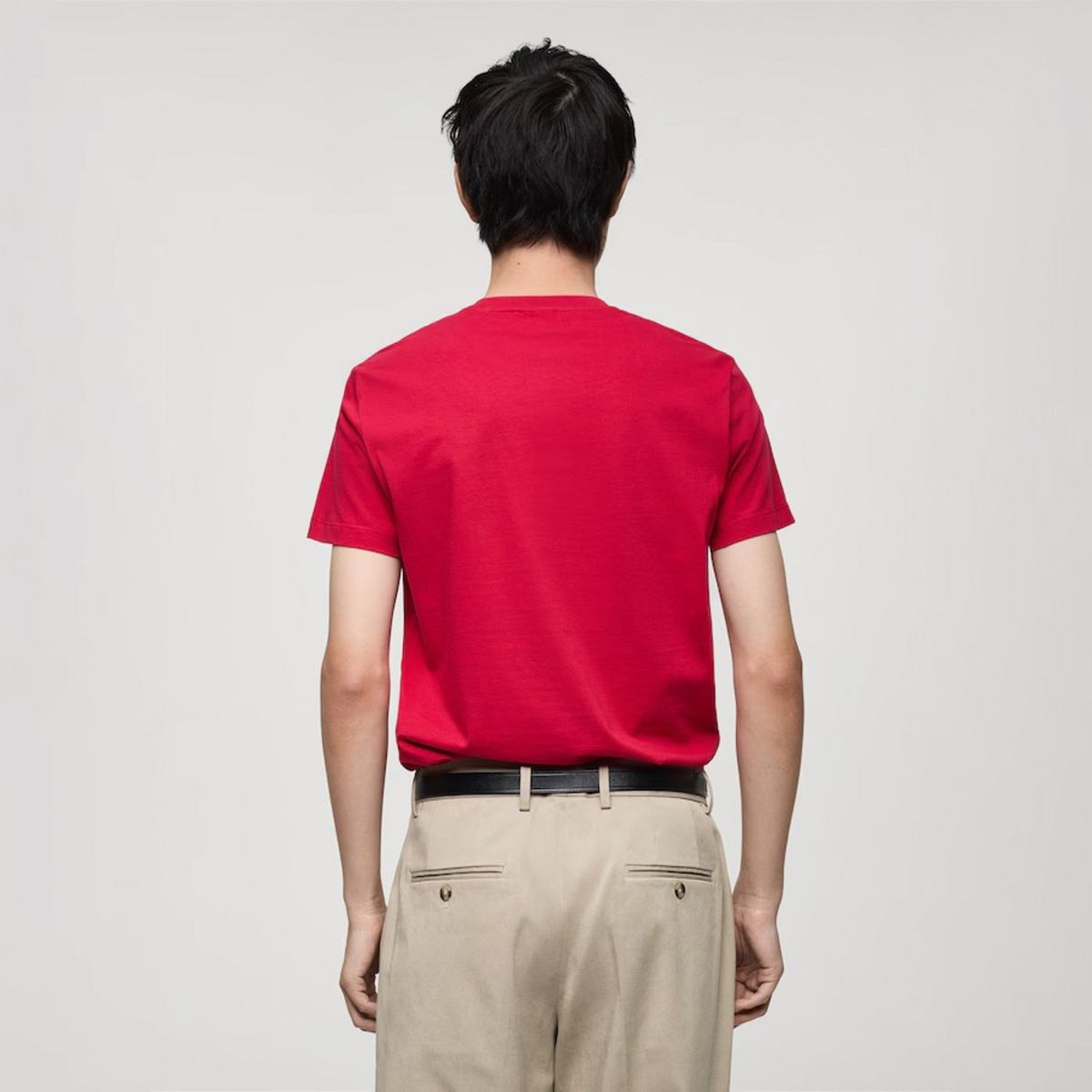 MANGO MAN - Polera Logo 100% Algodón Hombre Mango Man