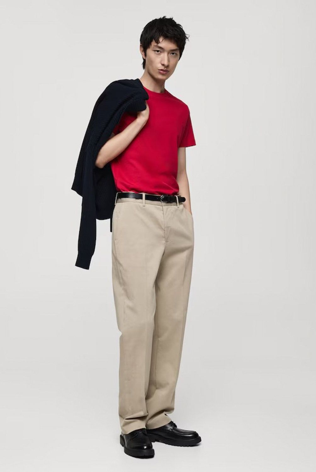 MANGO MAN - Polera 100% Algodón Slim Fit Hombre Mango Man