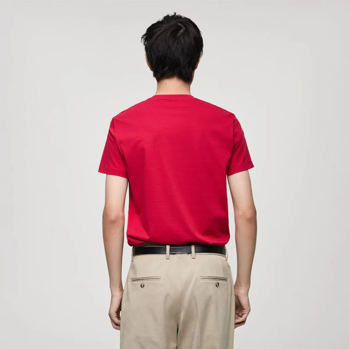 MANGO MAN - Polera Logo 100% Algodón Hombre Mango Man