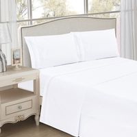 Juego De Sábanas Algodón Lisa 200 Hilos