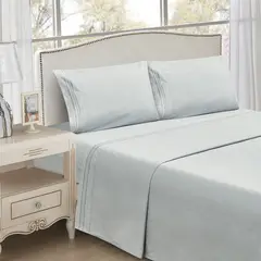 ZAHR - Juego De Sábanas Algodón Lisa 200 Hilos