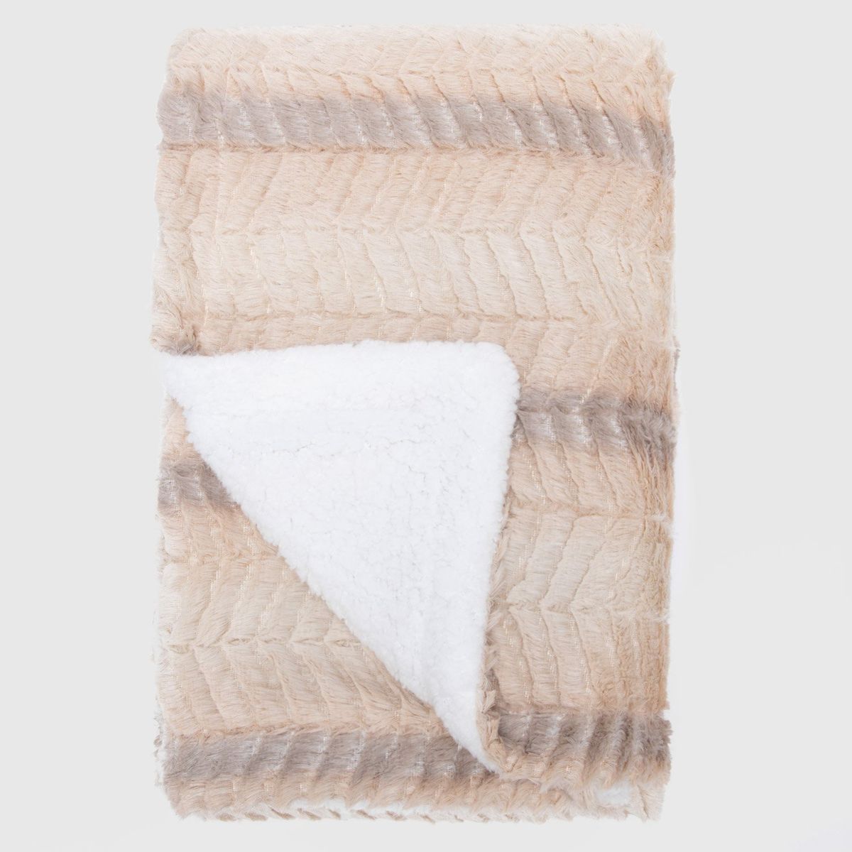 ZAHR - Manta Sherpa Piel Café Zahr