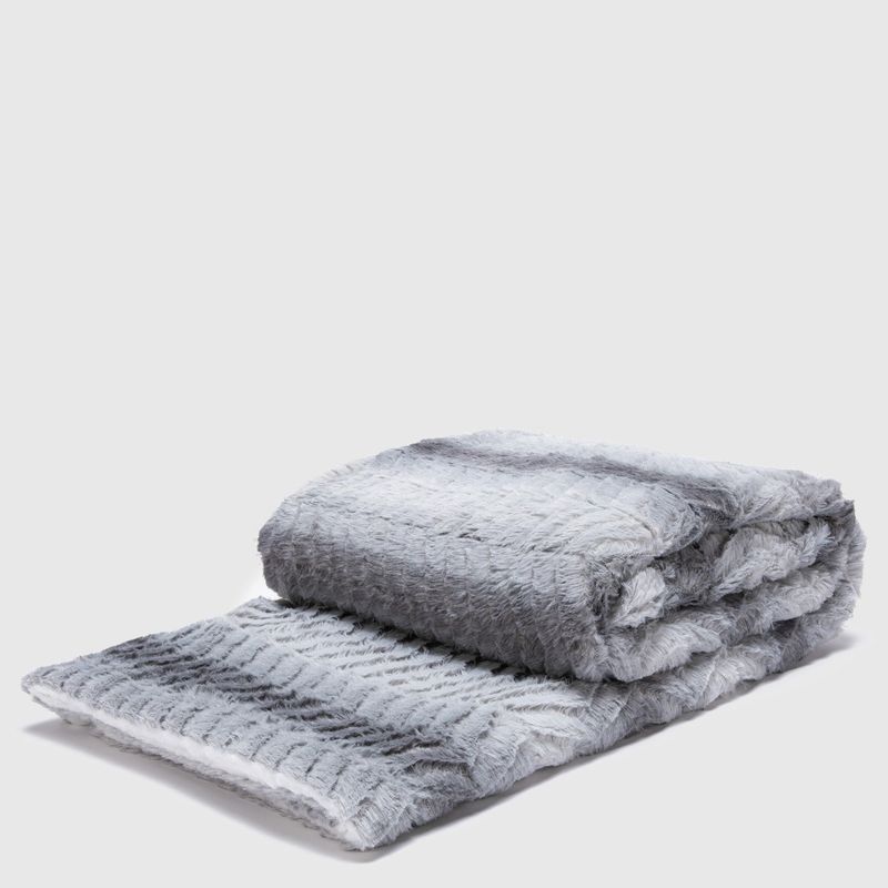 ZAHR - Manta Sherpa Piel Gris Zahr