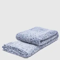 ZAHR - Manta Sherpa Estampada Azul