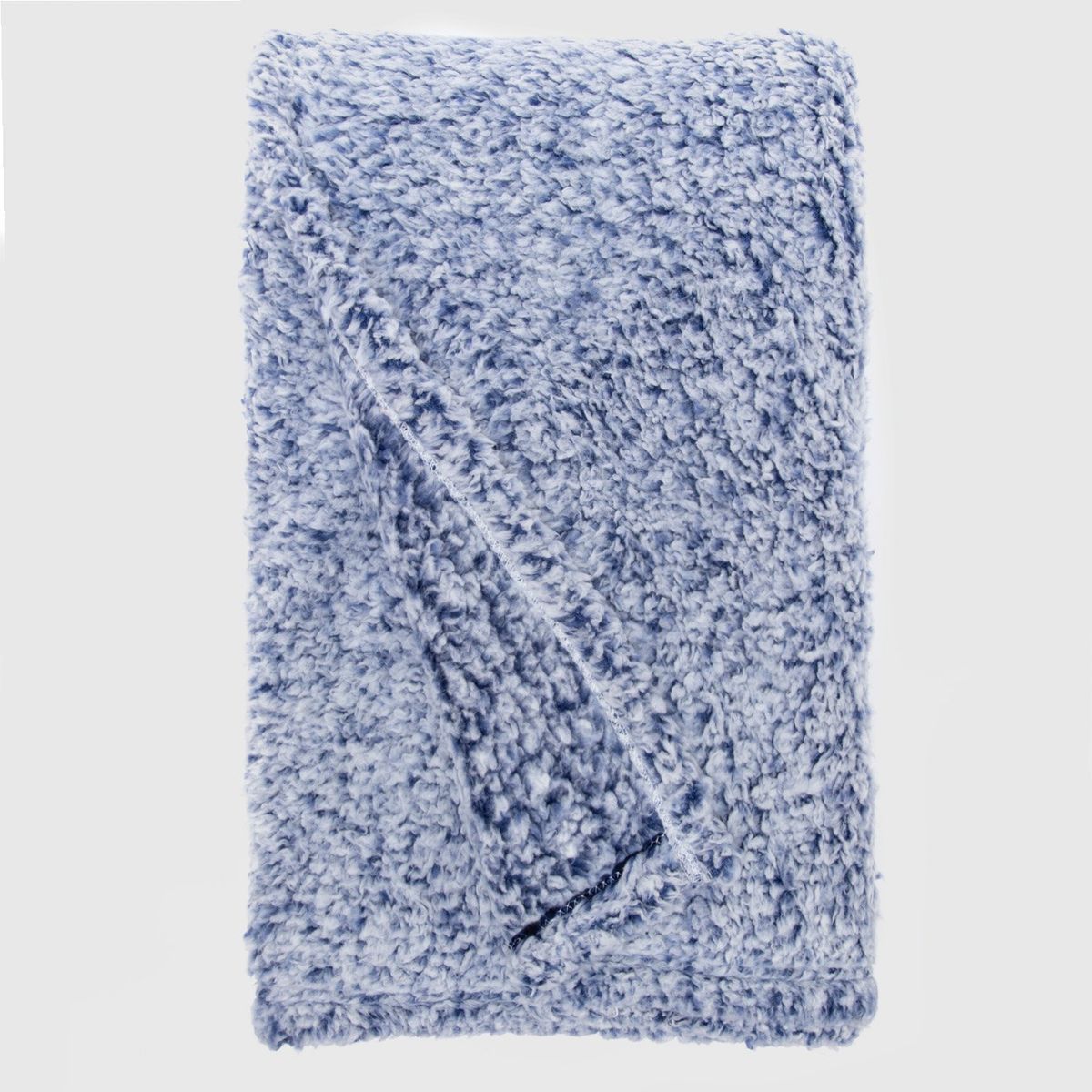 ZAHR - Manta Sherpa Estampada Azul Zahr