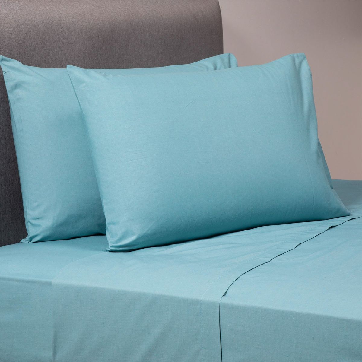 ZAHR - Juego De Sábanas Polialgodón Lisa 144 Hilos Zahr