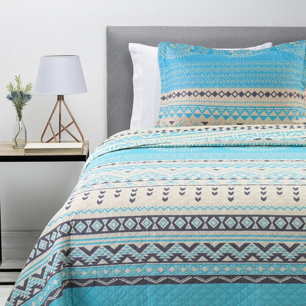 ZAHR - Cubrecama Estampado Mandala Zahr