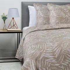 ZAHR - Cubrecama Estampado Hoja