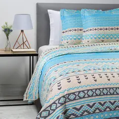 ZAHR - Cubrecama Estampado Mandala