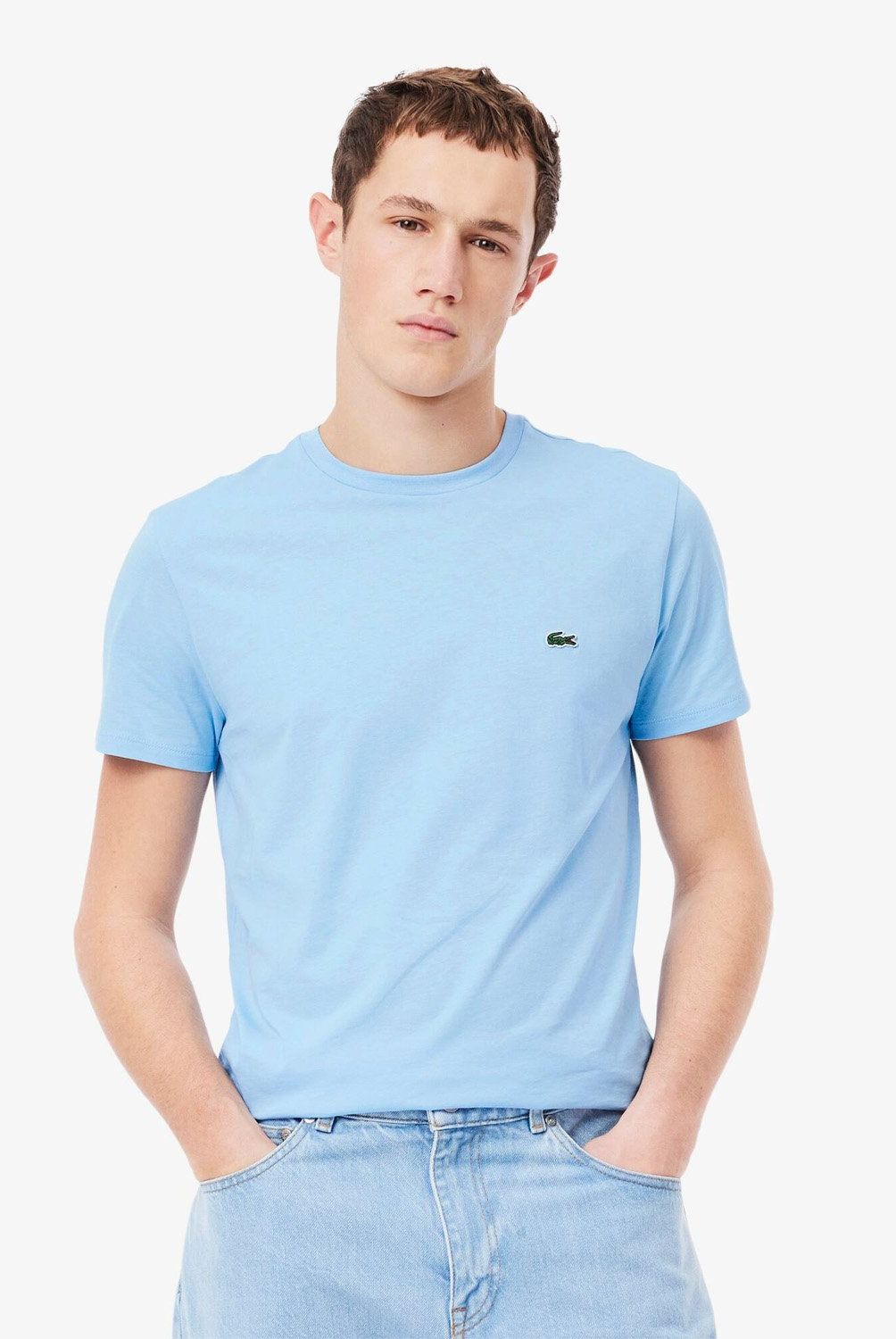 LACOSTE - Polera Manga Corta Algodón Regular Fit Hombre Algodón Lacoste