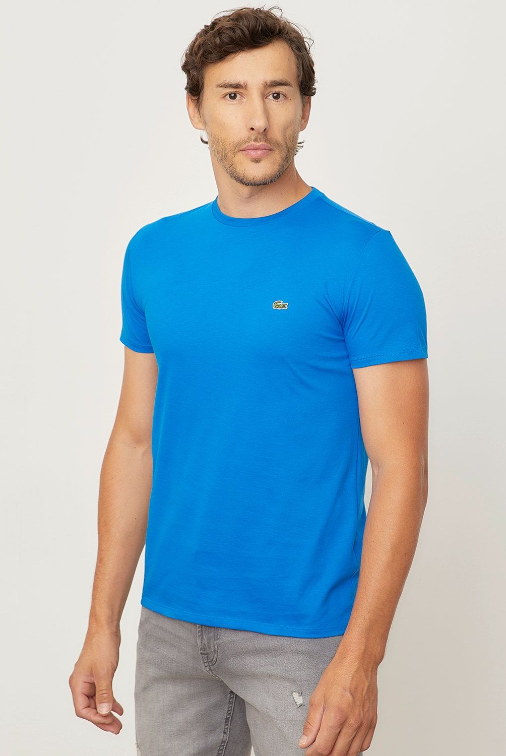 LACOSTE - Polera Manga Corta Algodón Regular Fit Hombre Algodón Lacoste