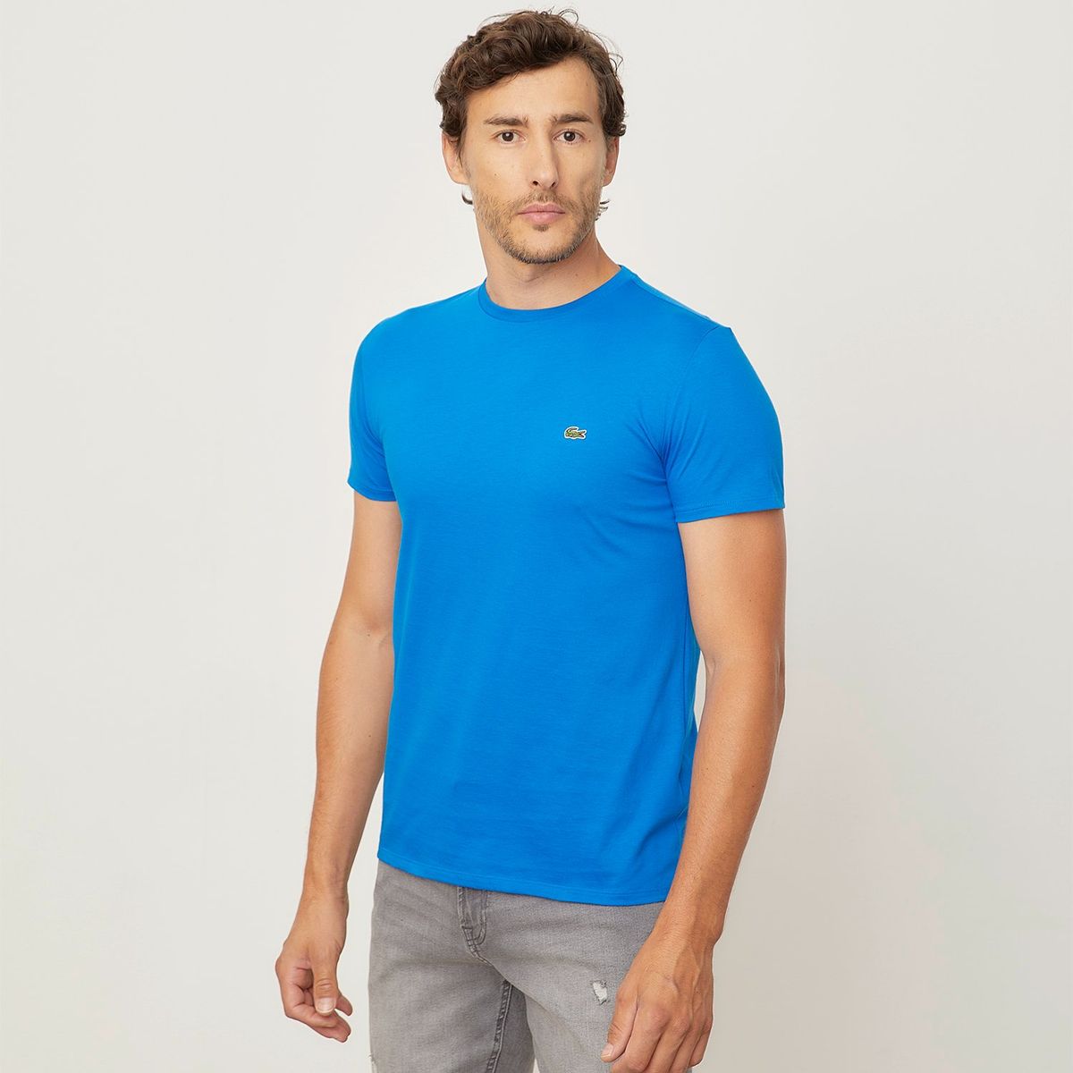 LACOSTE - Polera Manga Corta Algodón Regular Fit Hombre Algodón Lacoste