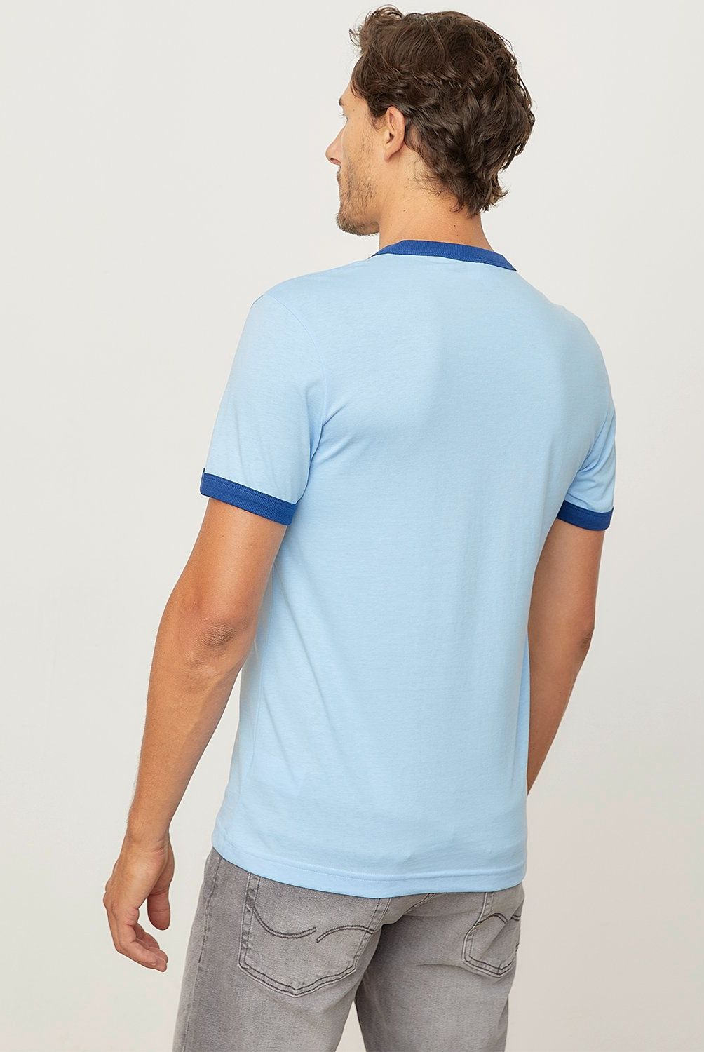 LACOSTE - Polera Manga Corta Bloque Algodón Hombre Lacoste