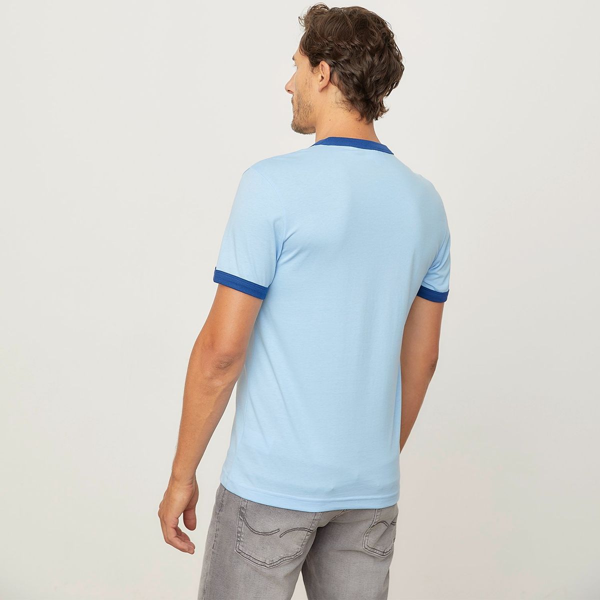 LACOSTE - Polera Manga Corta Bloque Algodón Hombre Lacoste