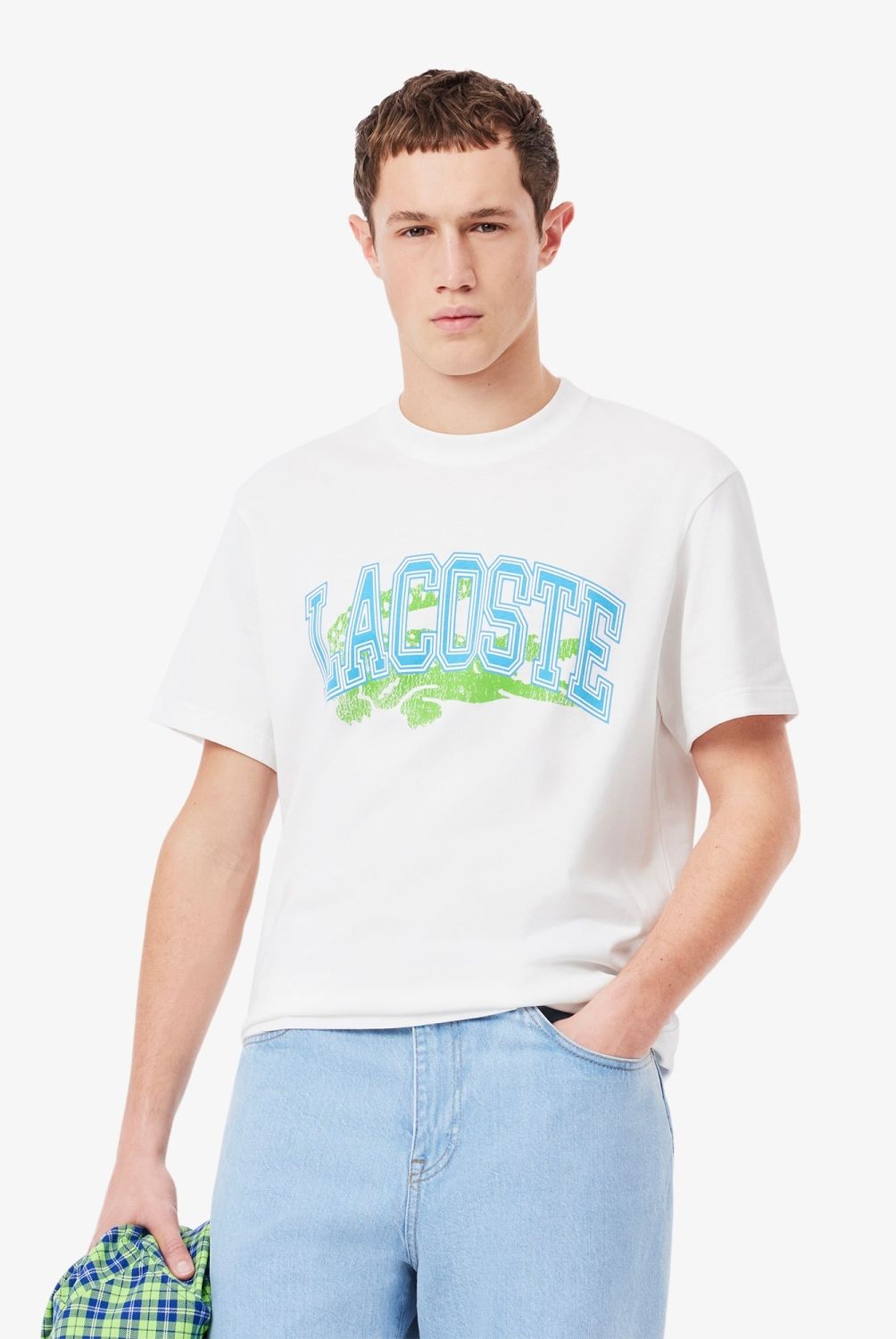 LACOSTE - Polera Manga Corta Algodón Relaxed Fit Hombre Algodón Lacoste