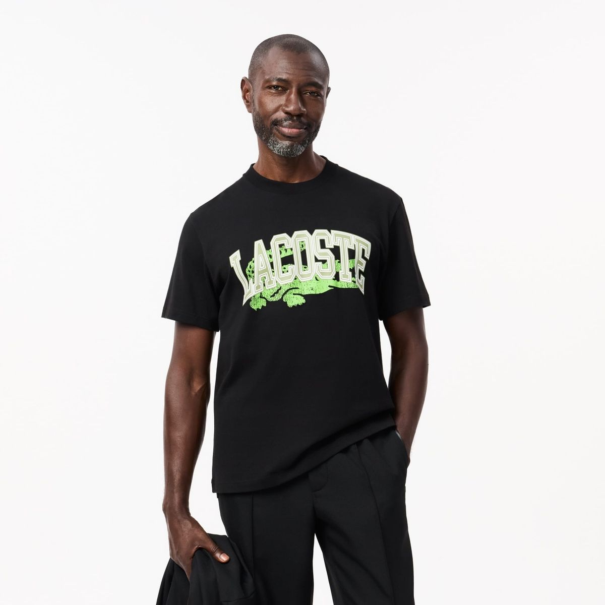 LACOSTE - Polera Manga Corta Algodón Relaxed Fit Hombre Algodón Lacoste