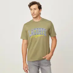 LACOSTE - Polera Manga Corta Algodón Relaxed Fit Hombre Algodón
