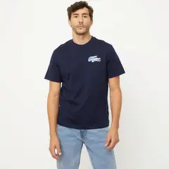 LACOSTE - Polera Manga Corta Algodón Relaxed Fit Hombre Algodón