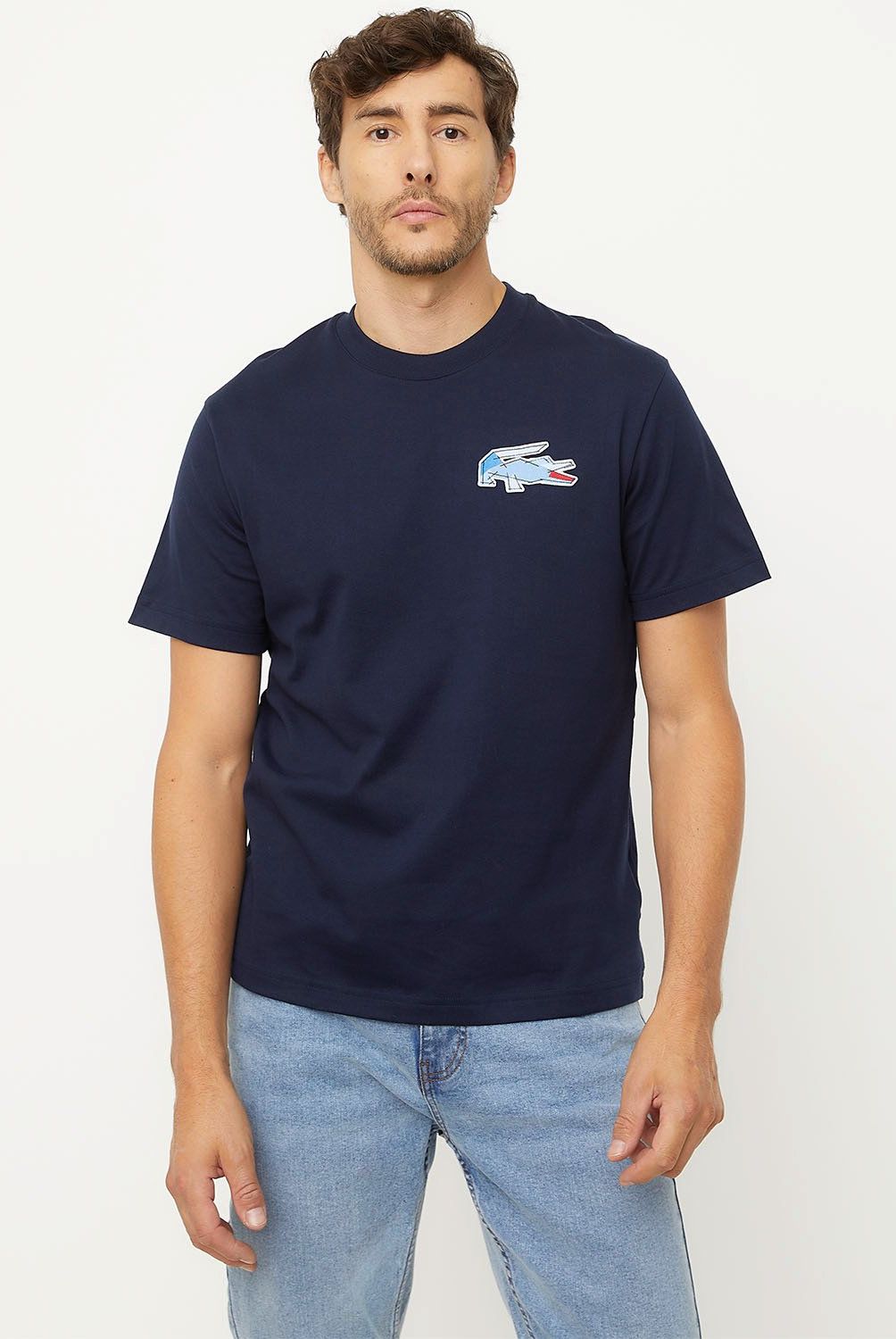 LACOSTE - Polera Manga Corta Algodón Relaxed Fit Hombre Algodón Lacoste
