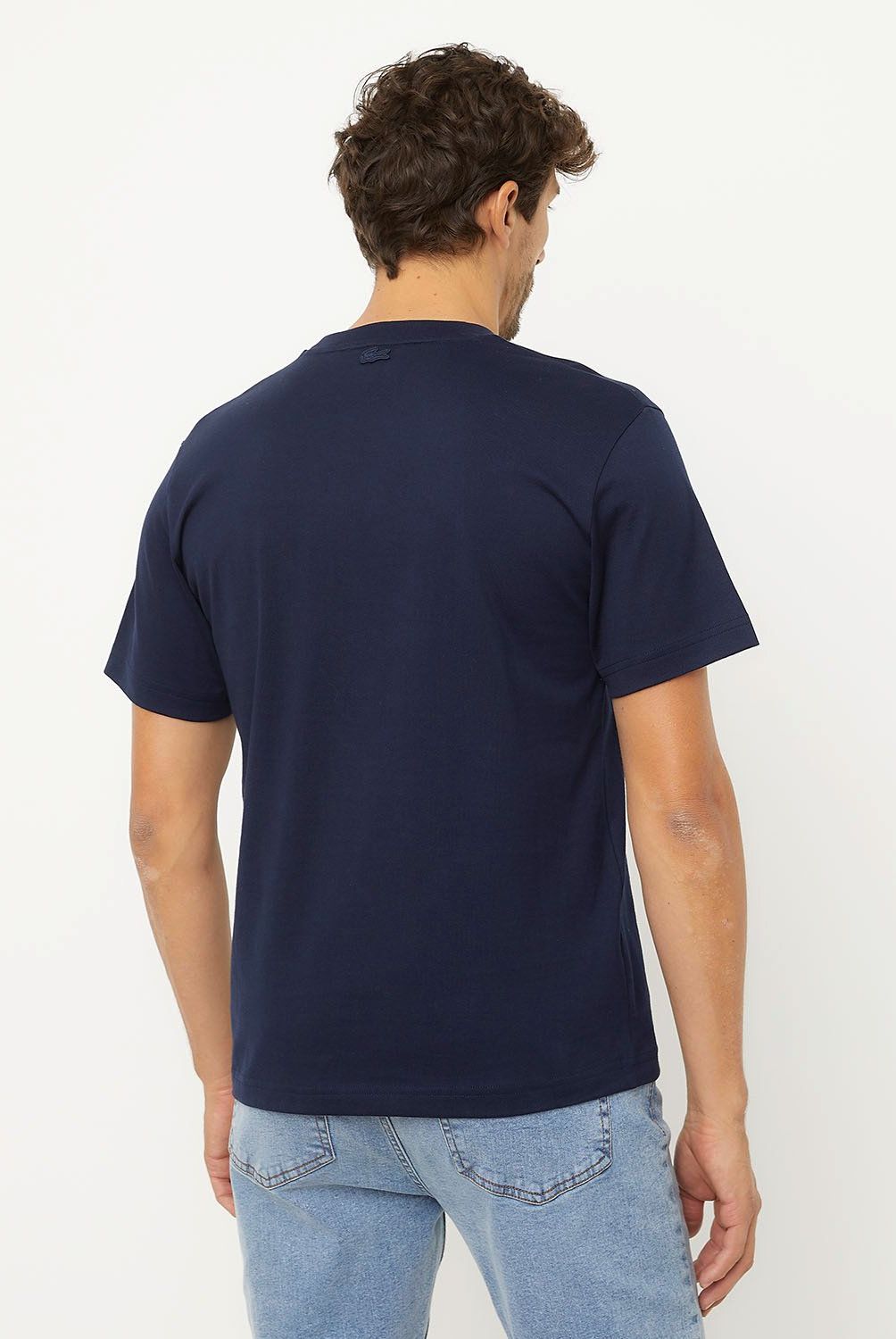 LACOSTE - Polera Manga Corta Algodón Relaxed Fit Hombre Algodón Lacoste