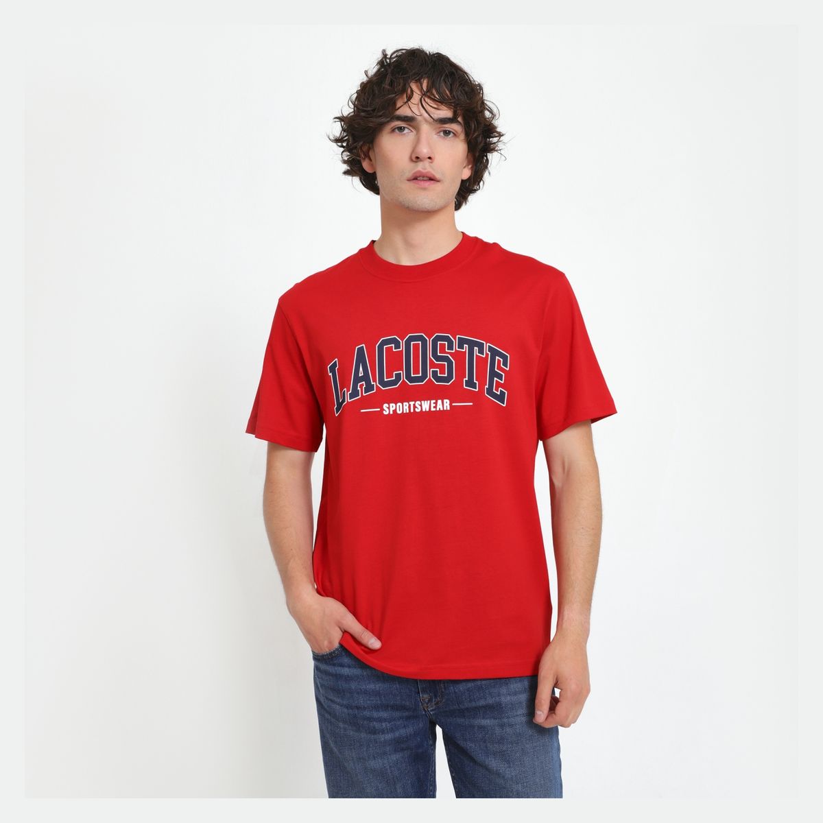 LACOSTE - Polera Manga Corta Hombre Algodón Lacoste