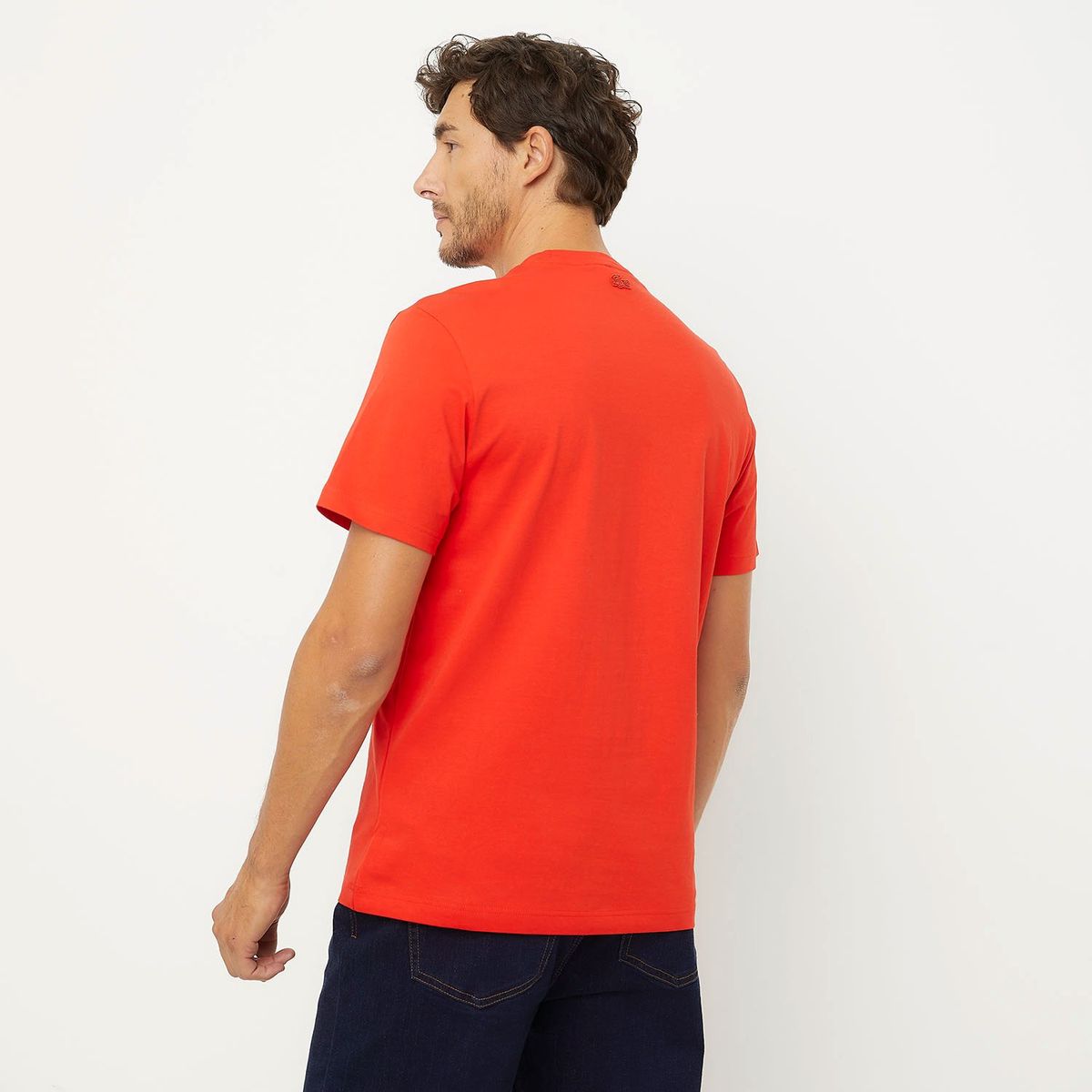 LACOSTE - Polera Manga Corta Print Hombre Algodón Lacoste