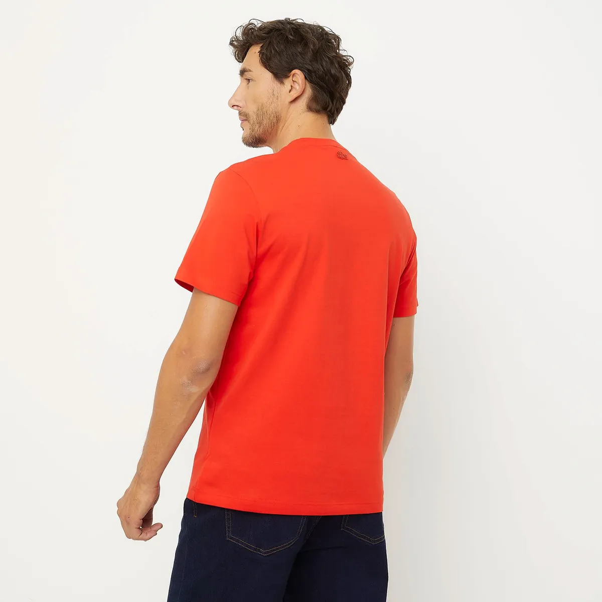 LACOSTE - Polera Manga Corta Print Hombre Algodón Lacoste