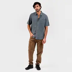 GNOMO - Camisa Casual Manga Corta Habi Hombre