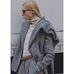 MANGO - Blazer Traje Lana Virgen Mujer