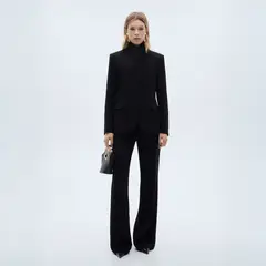MANGO - Pantalón Traje Wideleg Mujer