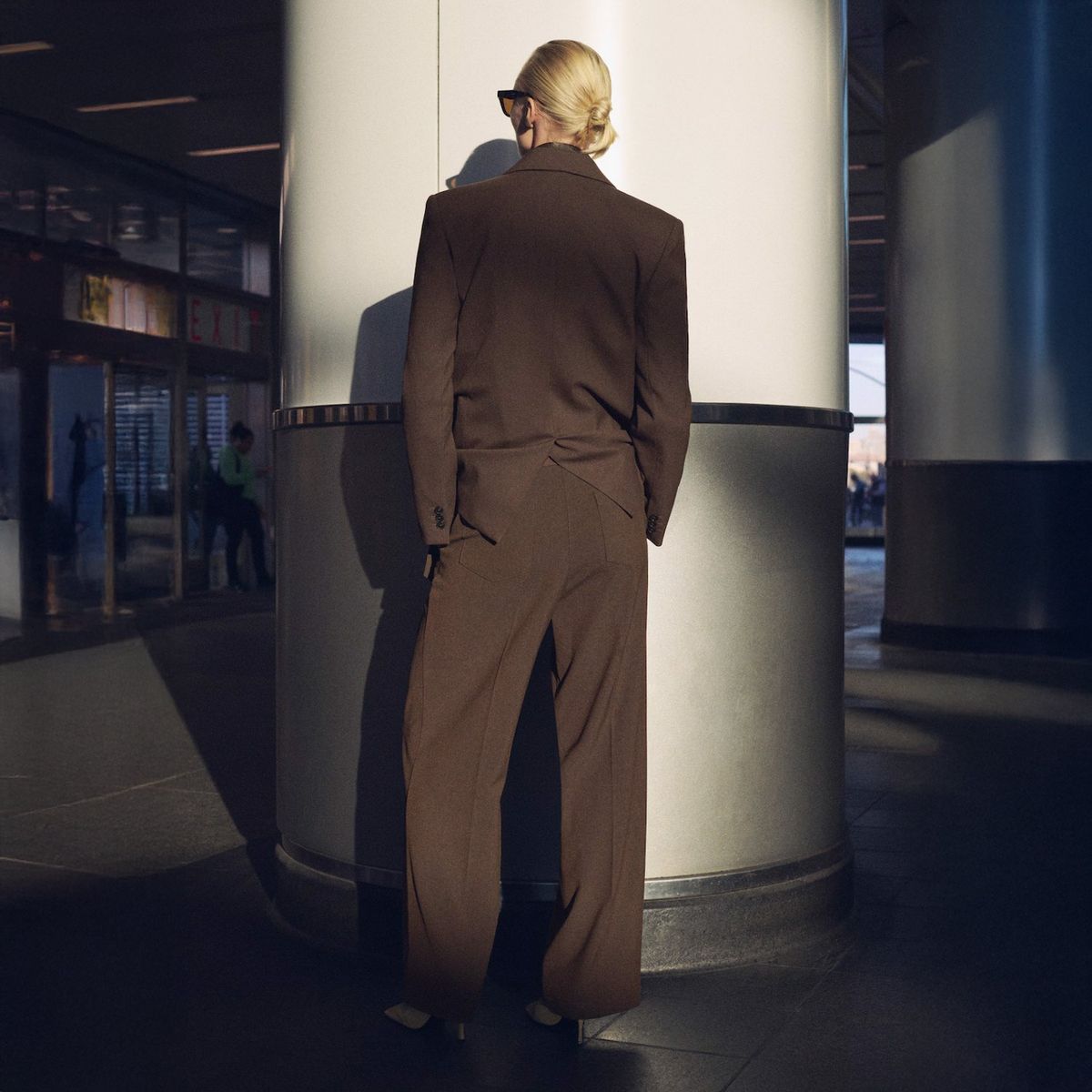 MANGO - Pantalón Traje Cinturón Mujer Mango