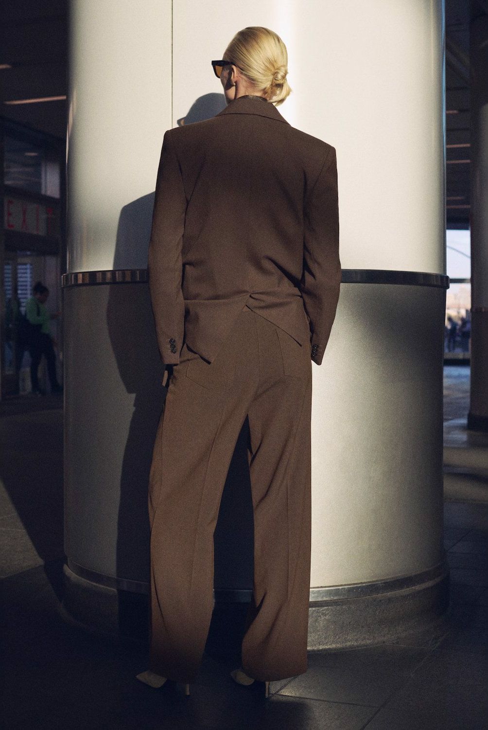 MANGO - Pantalón Traje Cinturón Mujer Mango