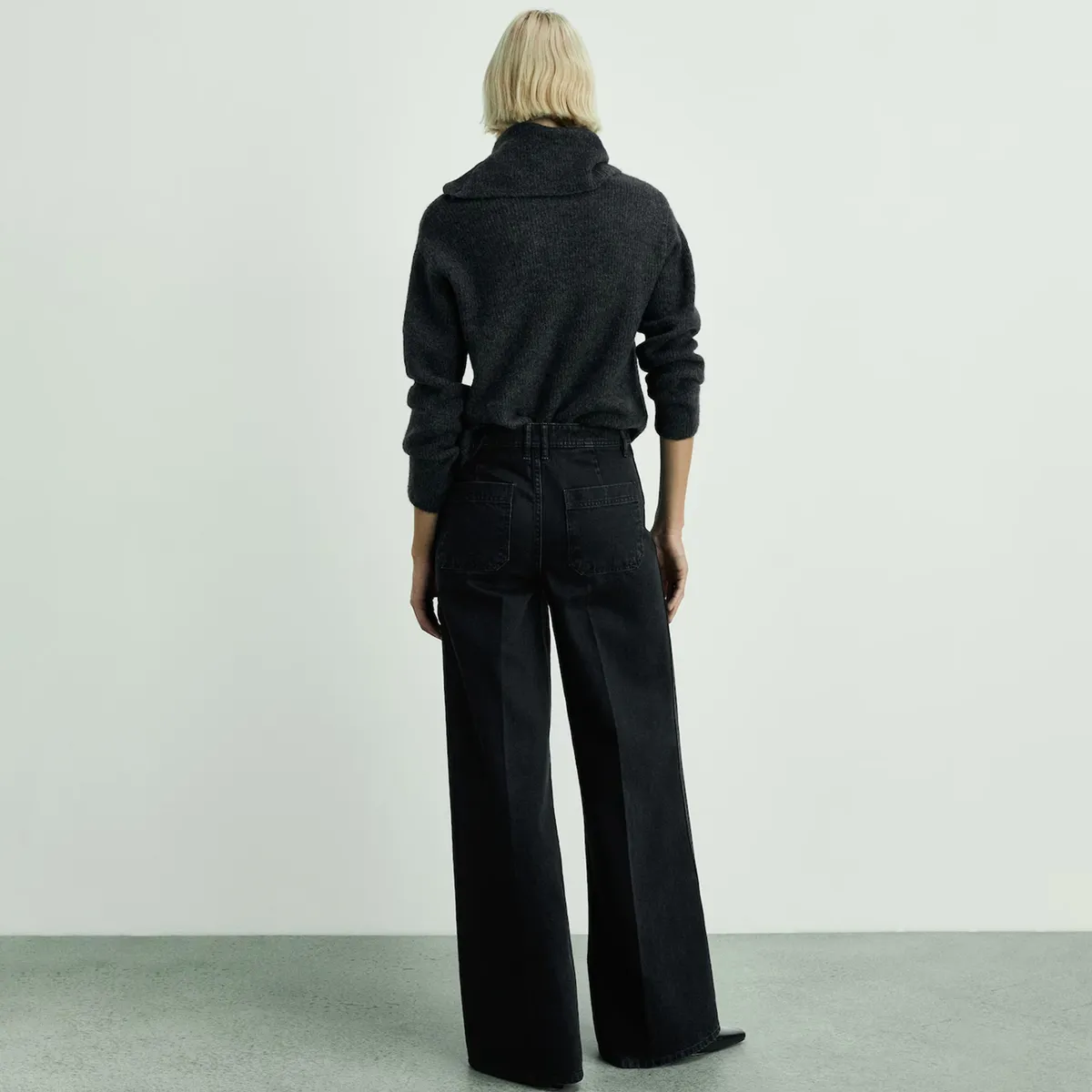 MANGO - Jeans Wide Leg Tiro Medio Mujer Mango