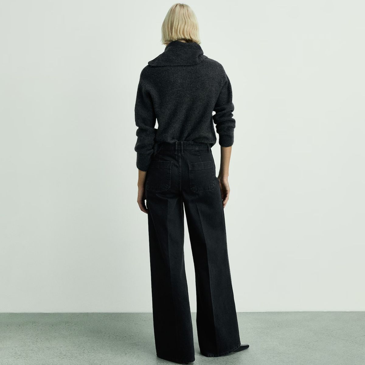 MANGO - Jeans Wide Leg Tiro Medio Mujer Mango