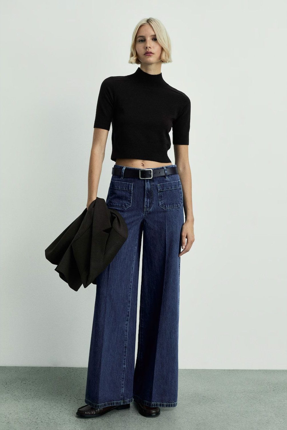 MANGO - Jeans Wideleg Bolsillos Mujer Mango