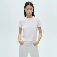 MANGO - Polera Algodón Detalle Nudo Mujer