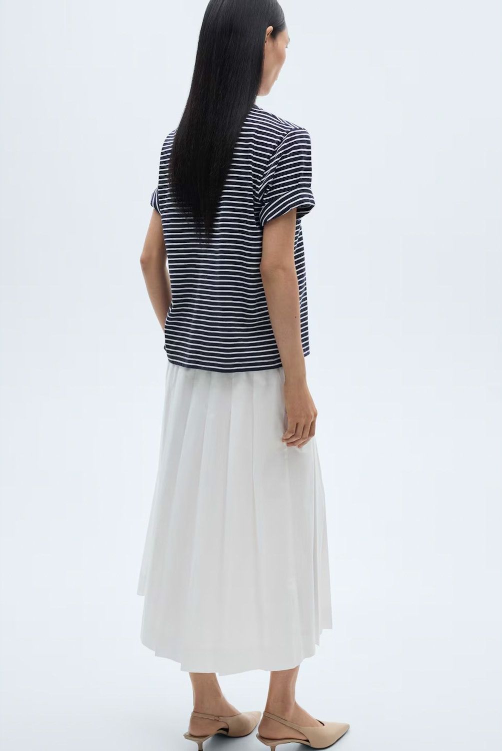 MANGO - Polera 100% Algodón Rayas Mujer Mango