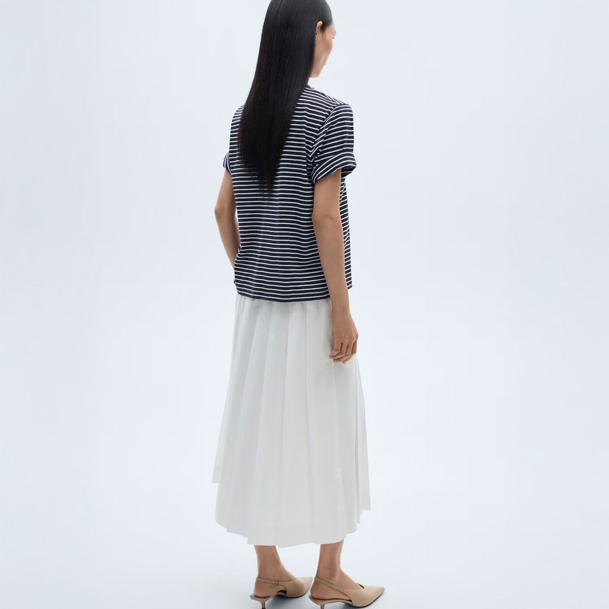 MANGO - Polera 100% Algodón Rayas Mujer Mango