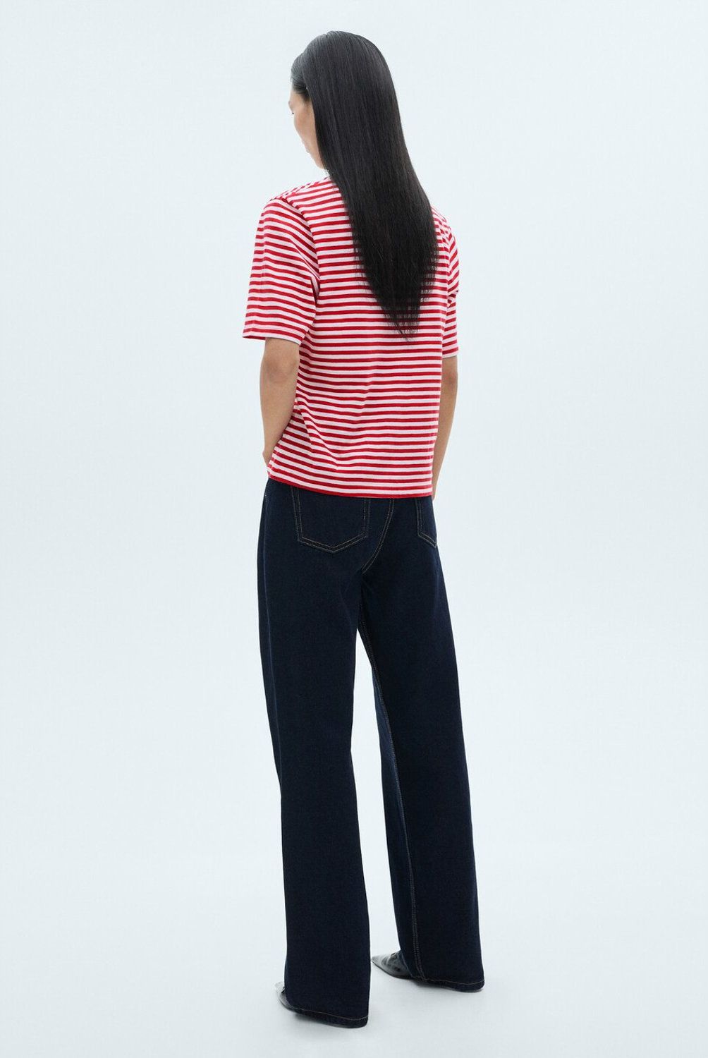 MANGO - Polera 100% Algodón Rayas Mujer Mango