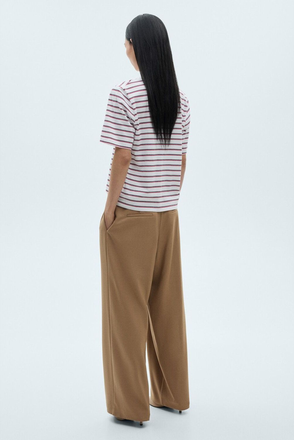 MANGO - Polera 100% Algodón Rayas Mujer Mango