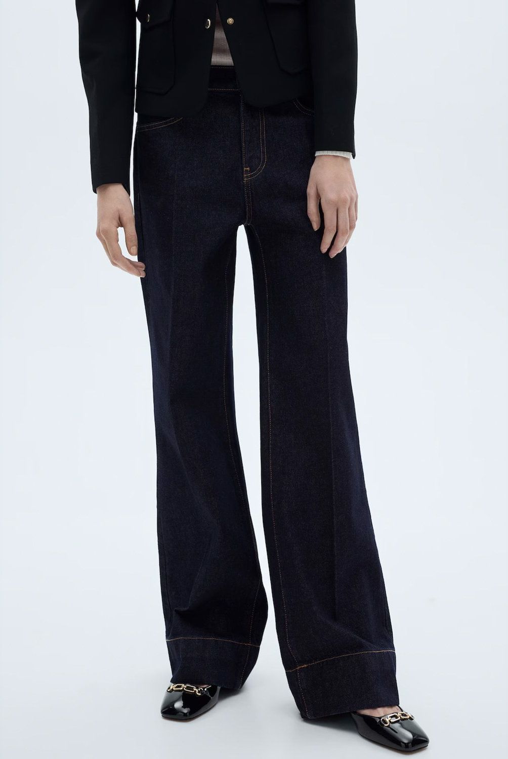 MANGO - Leggings Detalle Costuras Mujer Mango