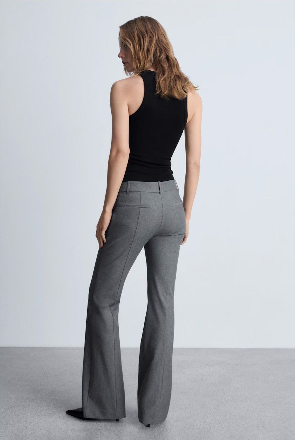 MANGO - Top canalé algodón Mujer Mango