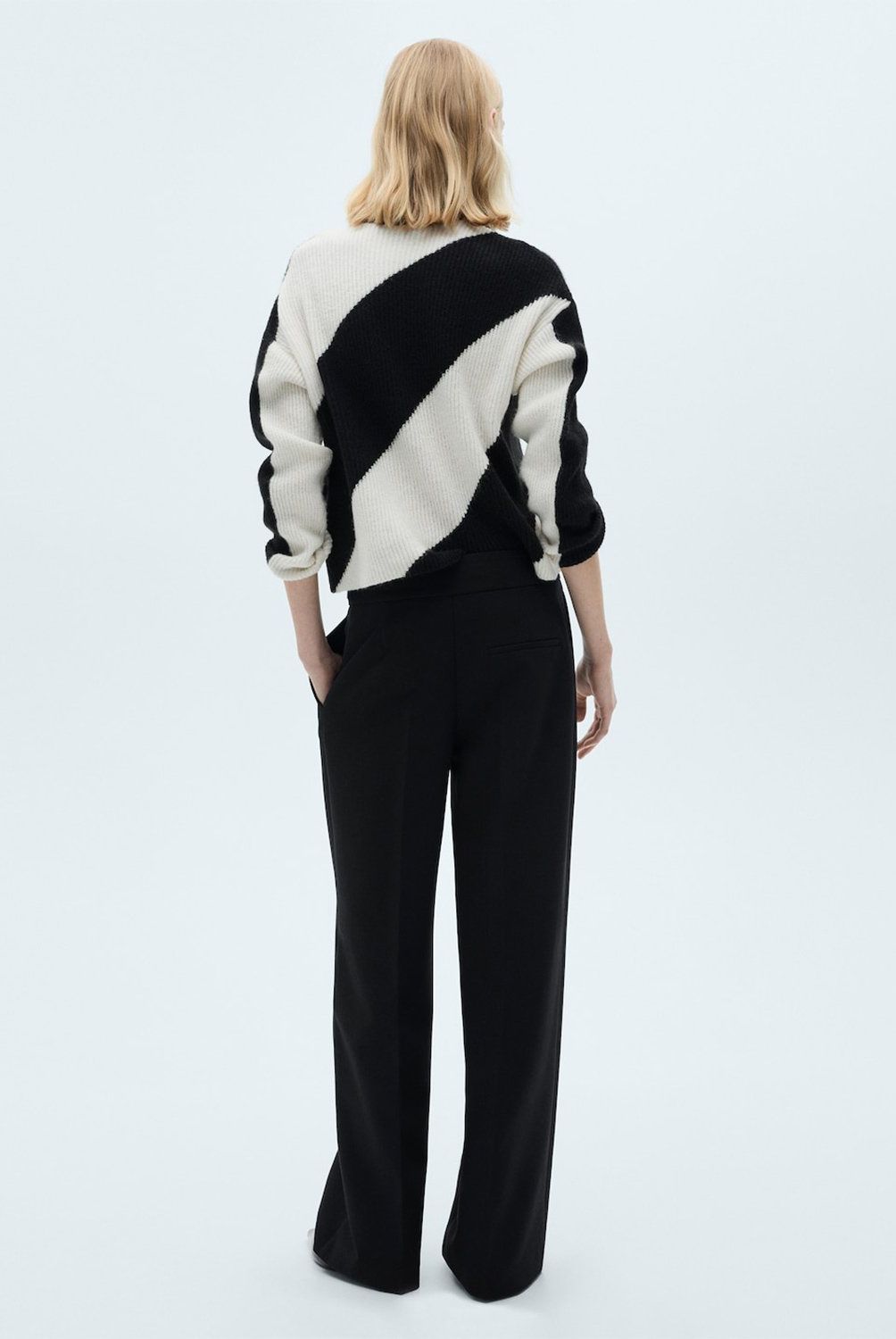 MANGO - Pantalón Jogger Punto Mujer Mango