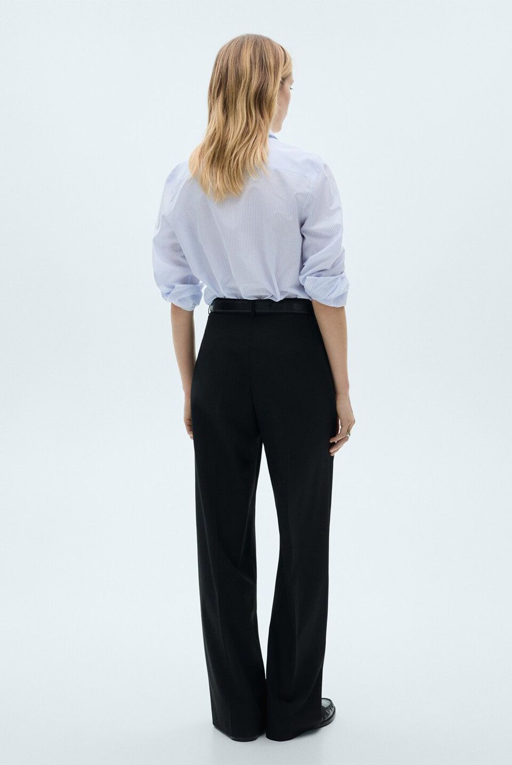 MANGO - Blusa Regular Mezcla Algodón Lyocell Mujer Mango