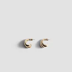 MANGO - Aros Doble Aro Entrelazados Mujer