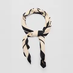 MANGO - Pañuelo Estampado Geométrico Mujer