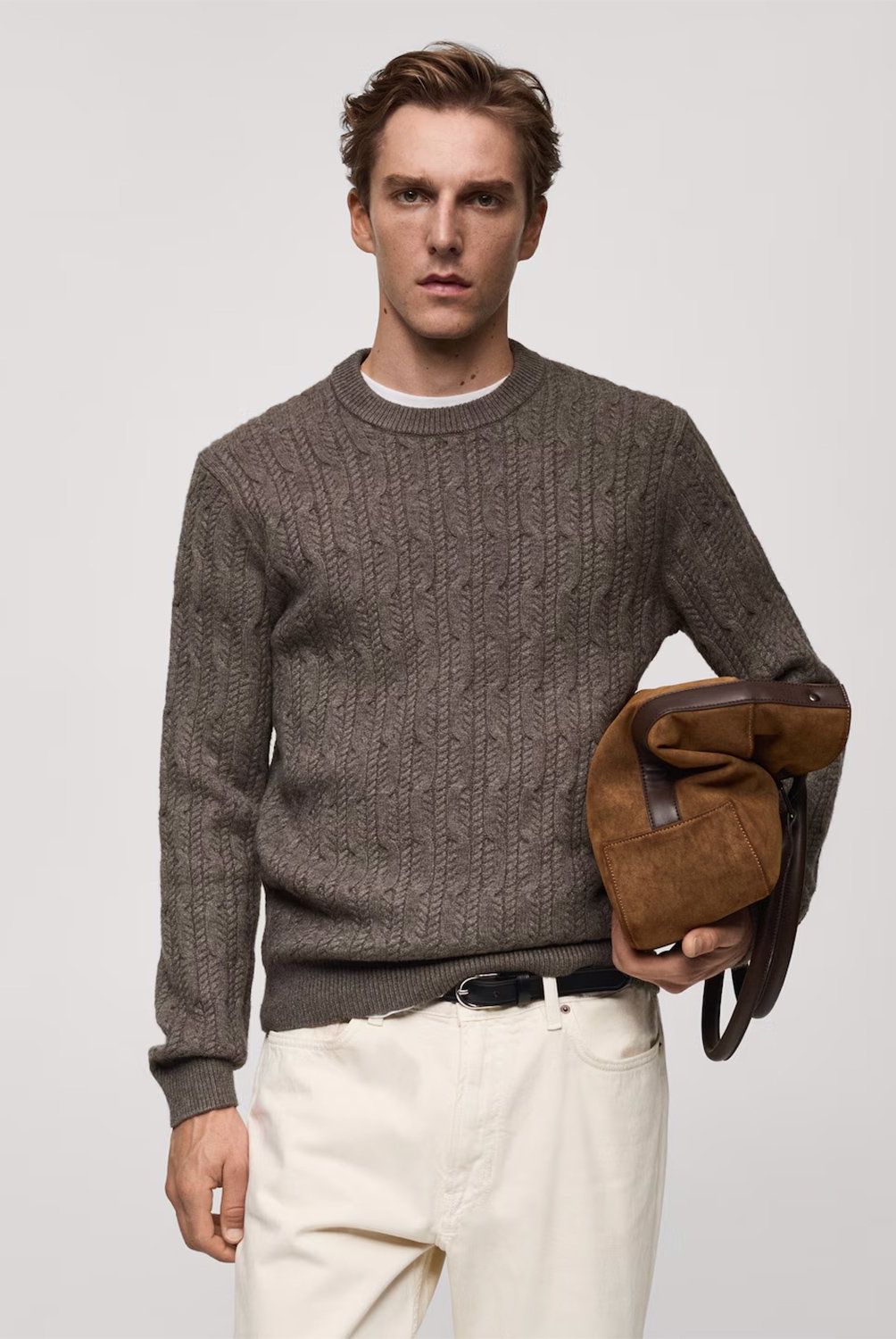 MANGO MAN - Sweater Punto Trenzado Hombre Mango Man