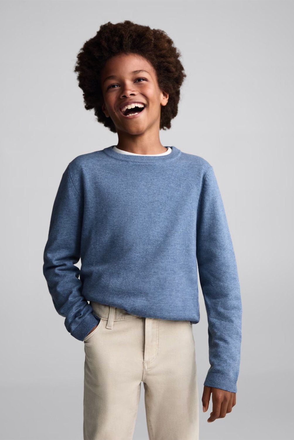MANGO KIDS - Sweater Punto Algodón Niño Mango Kids