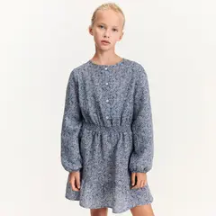 MANGO KIDS - Vestido Floral Botones Niña