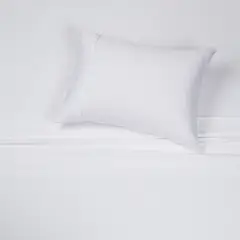 ROSEN - Juego De Sábanas Algodón 300 Hilos Lisa Blanca